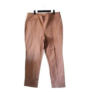 NWT Chico's Juliet So Slimming Pull On Tan Stretch Ankle Straight Leg Pants XL